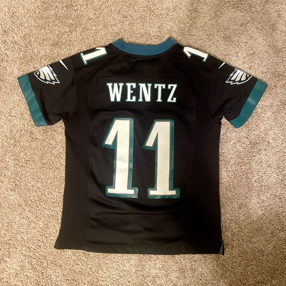 Youth Small official NFL Carson Wentz Eagles jersey.